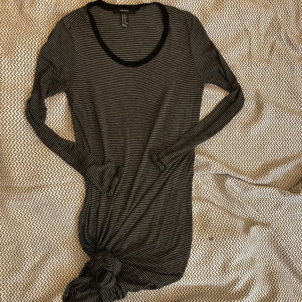 Long sleeve striped dress